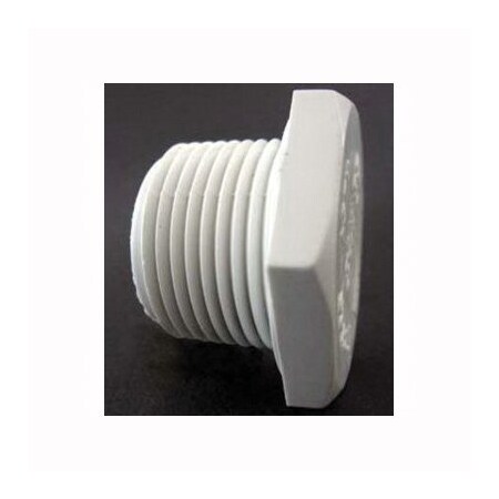 1/2IN PVC SCH40 PLUG MPT WHITE XIRTEC140